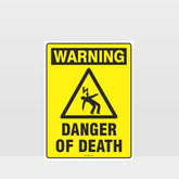 Custom Signs Personalized,Warning Danger Of Death Sign
